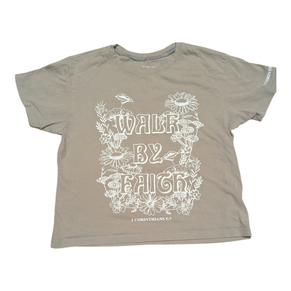 Kids Walk By Faith Graphic Tee